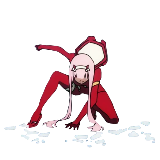 Zero Two Telegram Sticker #8 - Zero Two #8