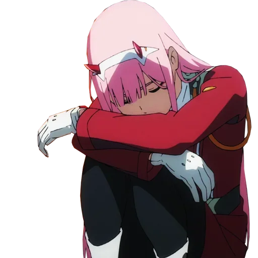 Zero Two Telegram Sticker #22 - Zero Two #22