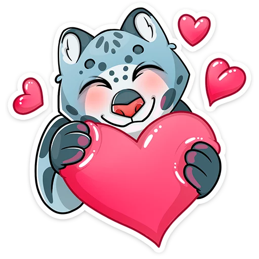 Cat tenderness :: Telegram Sticker #5 - Cat tenderness :: #5