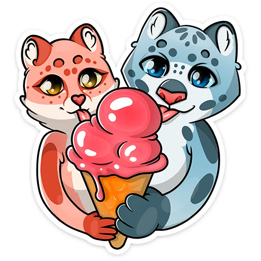 Cat tenderness :: Telegram Sticker #10 - Cat tenderness :: #10