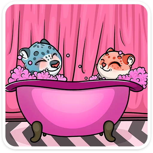 Cat tenderness :: Telegram Sticker #12 - Cat tenderness :: #12
