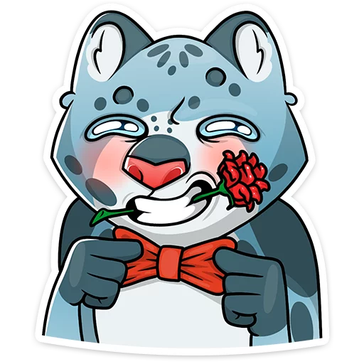 Cat tenderness :: Telegram Sticker #14 - Cat tenderness :: #14
