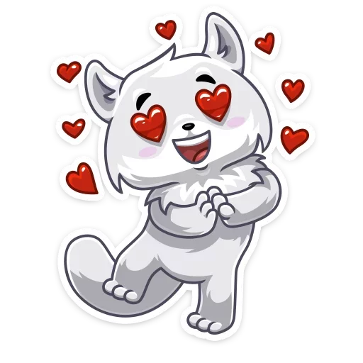 Arcty The Polar Fox Stickers Telegram Sticker #5 - Arcty The Polar Fox Stickers #5