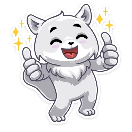 Arcty The Polar Fox Stickers Telegram Sticker #7 - Arcty The Polar Fox Stickers #7