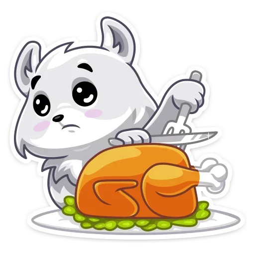 Arcty The Polar Fox Stickers Telegram Sticker #10 - Arcty The Polar Fox Stickers #10