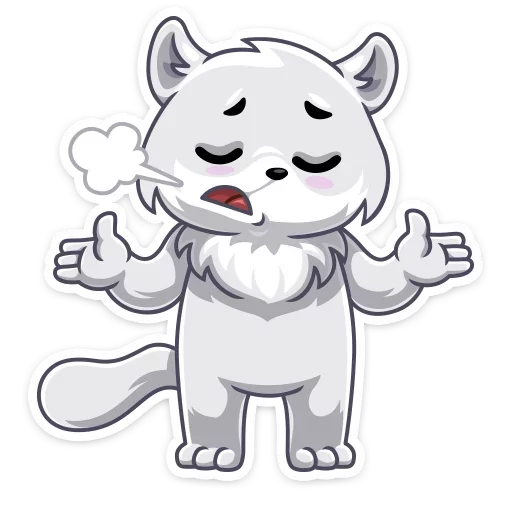 Arcty The Polar Fox Stickers Telegram Sticker #14 - Arcty The Polar Fox Stickers #14