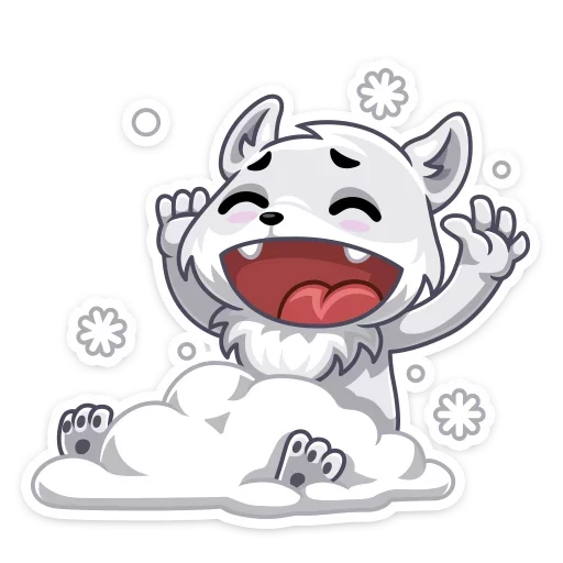 Arcty The Polar Fox Stickers Telegram Sticker #17 - Arcty The Polar Fox Stickers #17
