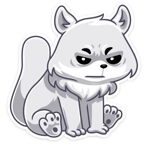 Arcty The Polar Fox Stickers Telegram Sticker #24 - Arcty The Polar Fox Stickers #24