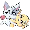 Biscuit And Vanilla Together Forever VK Emoji