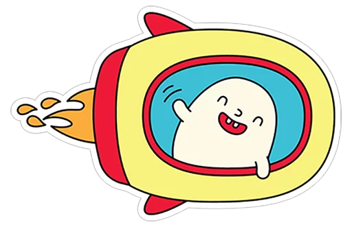 Blobby Telegram Sticker #6 - Blobby #6