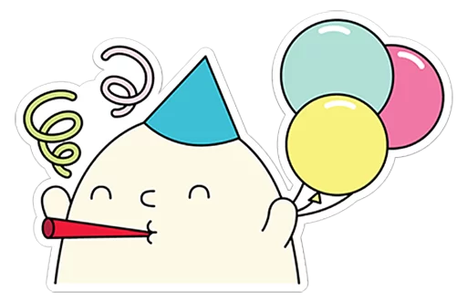 Blobby Telegram Sticker #7 - Blobby #7