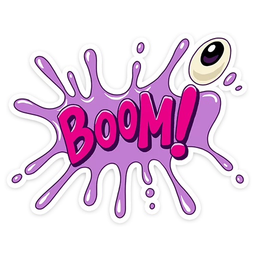 BOOM Music Sound Beats Mascot Stickers Telegram Sticker #1 - BOOM Music Sound Beats Mascot Stickers #1