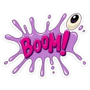 BOOM Music Sound Beats Mascot Stickers