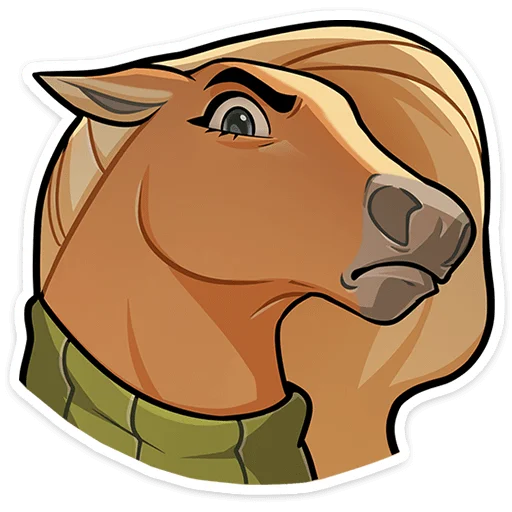 Caramel Horse Telegram Sticker #12 - Caramel Horse #12