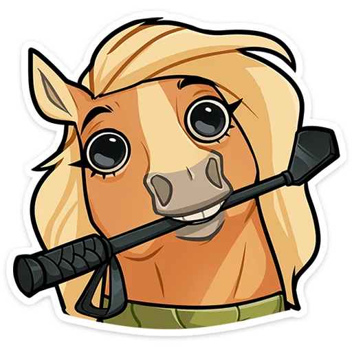 Caramel Horse Telegram Sticker #14 - Caramel Horse #14