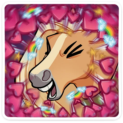 Caramel Horse Telegram Sticker #17 - Caramel Horse #17
