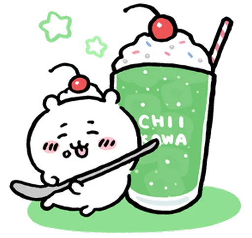 Chiikawa and Melon Soda