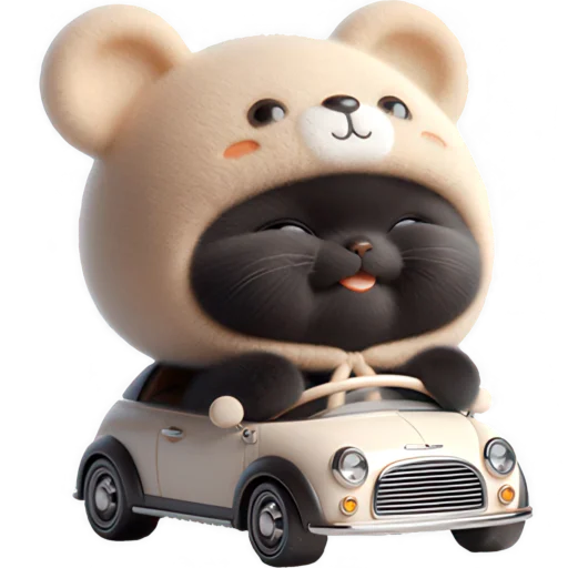 Chubby Cat Bear Telegram Sticker #8 - Chubby Cat Bear #8