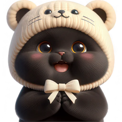 Chubby Cat Bear Telegram Sticker #23 - Chubby Cat Bear #23