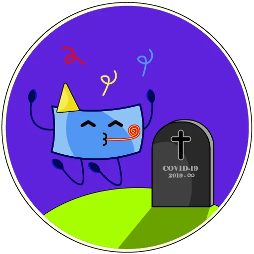 Crazy Mask Covid-19 Telegram Sticker #7 - Crazy Mask Covid-19 #7