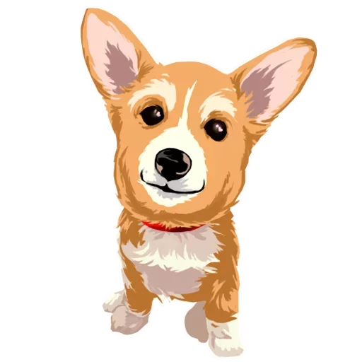 Corgi Dog Telegram Sticker #1 - Corgi Dog #1