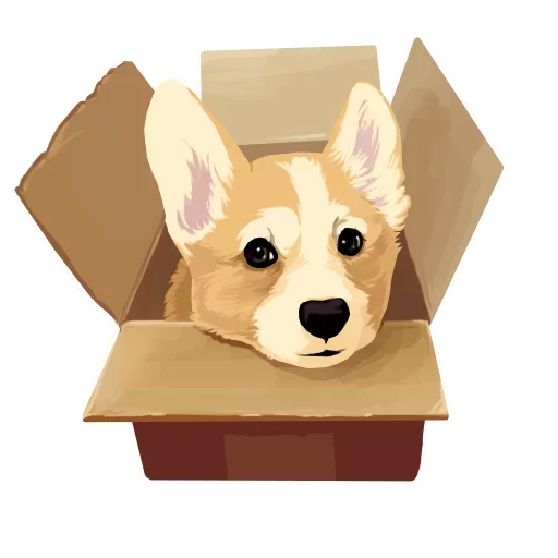 Corgi Dog Telegram Sticker #2 - Corgi Dog #2