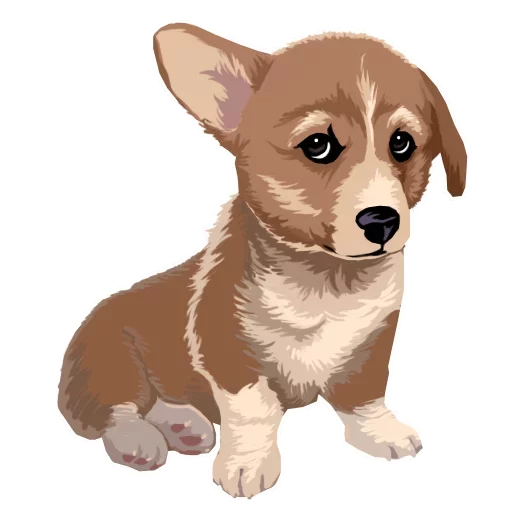 Corgi Dog Telegram Sticker #3 - Corgi Dog #3