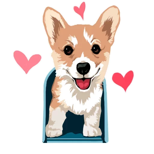 Corgi Dog Telegram Sticker #5 - Corgi Dog #5