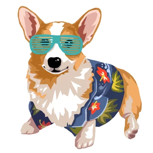 Corgi Dog Telegram Sticker #9 - Corgi Dog #9