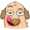 Diggy The Cute Dog Mascot Stickers