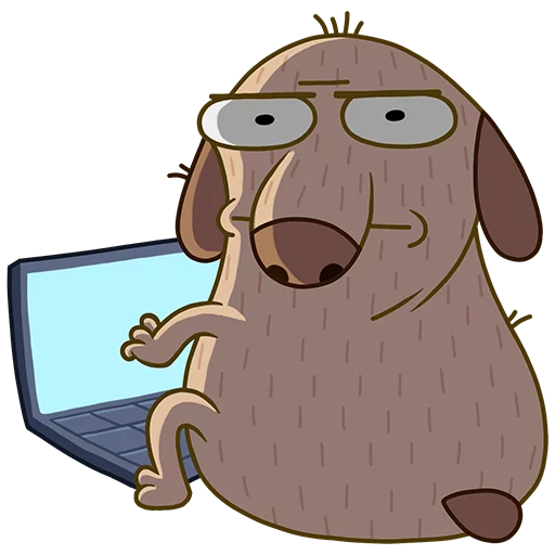 Diggy The Cute Dog Mascot Stickers Telegram Sticker #20 - Diggy The Cute Dog Mascot Stickers #20
