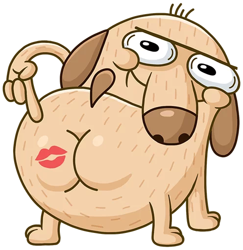 Diggy The Cute Dog Mascot Stickers Telegram Sticker #23 - Diggy The Cute Dog Mascot Stickers #23