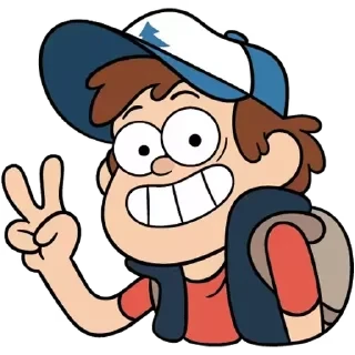 Dippergravityfalls VK Clean Stickers