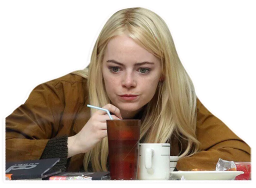 Emma Stone Fan Art Stickers Telegram Sticker #3 - Emma Stone Fan Art Stickers #3