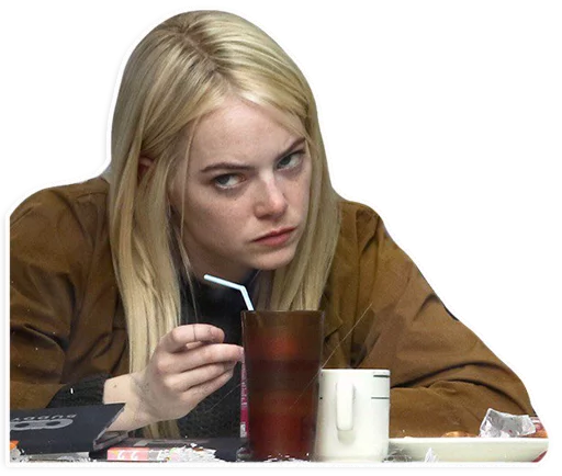 Emma Stone Fan Art Stickers Telegram Sticker #4 - Emma Stone Fan Art Stickers #4