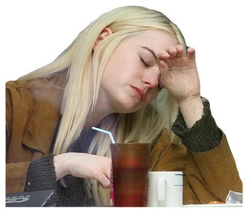 Emma Stone Fan Art Stickers Telegram Sticker #10 - Emma Stone Fan Art Stickers #10