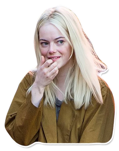 Emma Stone Fan Art Stickers Telegram Sticker #12 - Emma Stone Fan Art Stickers #12