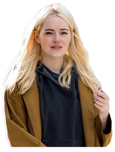 Emma Stone Fan Art Stickers Telegram Sticker #13 - Emma Stone Fan Art Stickers #13
