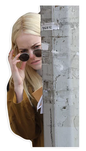 Emma Stone Fan Art Stickers Telegram Sticker #15 - Emma Stone Fan Art Stickers #15