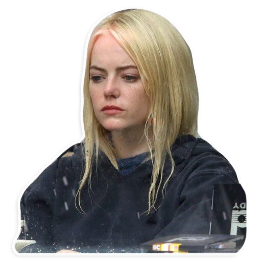 Emma Stone Fan Art Stickers Telegram Sticker #17 - Emma Stone Fan Art Stickers #17