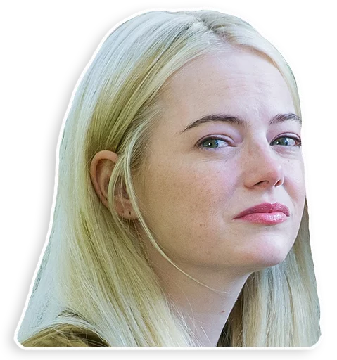 Emma Stone Fan Art Stickers Telegram Sticker #22 - Emma Stone Fan Art Stickers #22