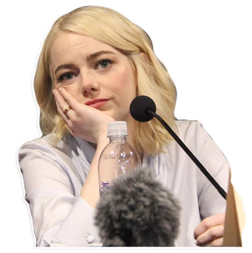 Emma Stone Fan Art Stickers Telegram Sticker #23 - Emma Stone Fan Art Stickers #23