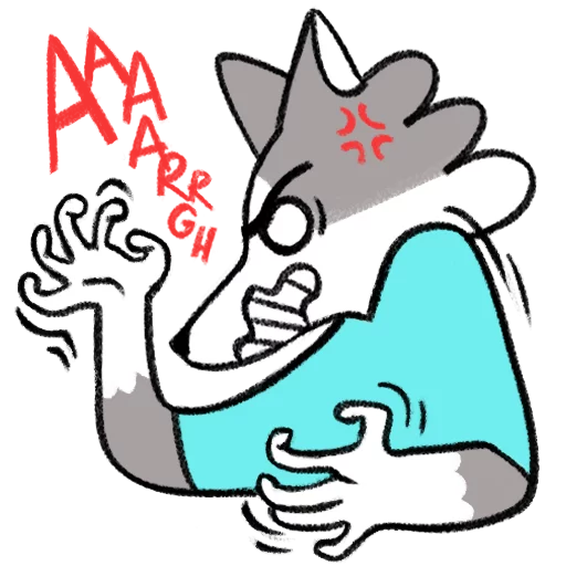 Frank The Wolf Telegram Sticker #14 - Frank The Wolf #14