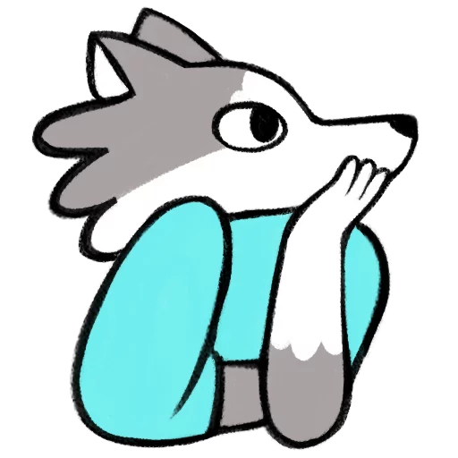 Frank The Wolf Telegram Sticker #19 - Frank The Wolf #19