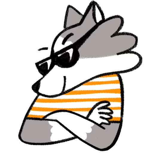 Frank The Wolf Telegram Sticker #20 - Frank The Wolf #20