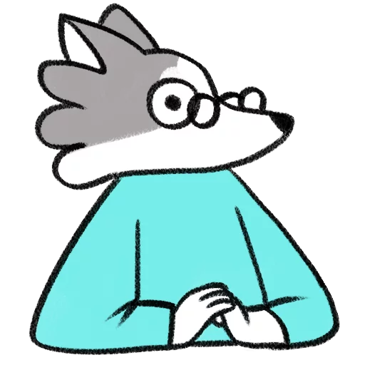Frank The Wolf Telegram Sticker #25 - Frank The Wolf #25