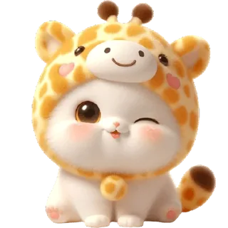 Giraffe Costume Cat