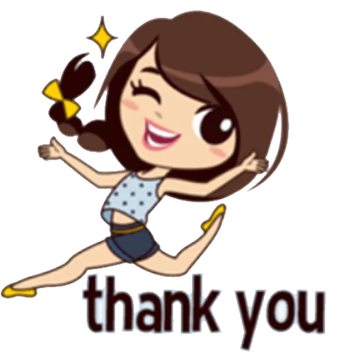 Cute Chibi Girl Daily Moods & Expressions Stickers Telegram Sticker #4 - Cute Chibi Girl Daily Moods & Expressions Stickers #4