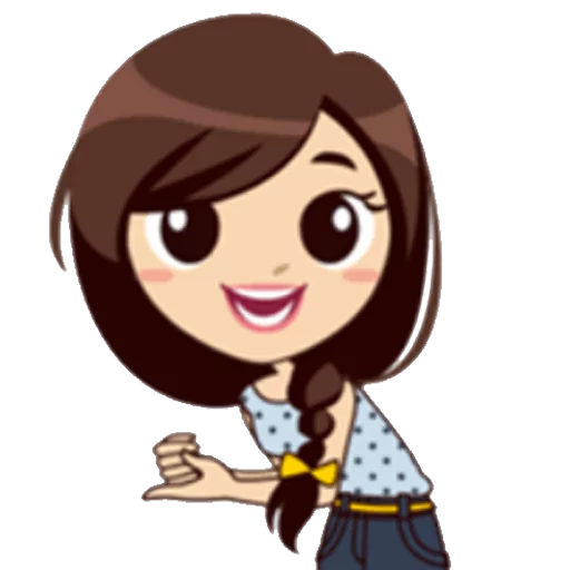 Cute Chibi Girl Daily Moods & Expressions Stickers Telegram Sticker #8 - Cute Chibi Girl Daily Moods & Expressions Stickers #8