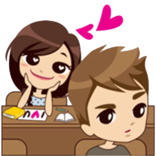 Cute Chibi Girl Daily Moods & Expressions Stickers Telegram Sticker #21 - Cute Chibi Girl Daily Moods & Expressions Stickers #21